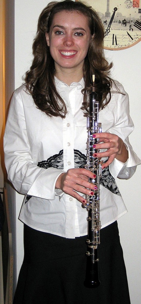 Cassie with oboe